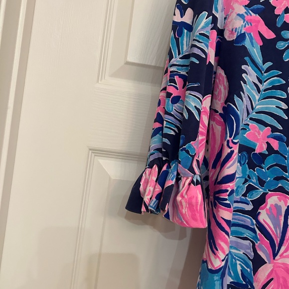 Lilly Pulitzer cotton/spandex floral top small New - Picture 2 of 7